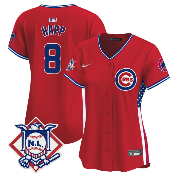 Women's Chicago Cubs 2024 Fourth of July Vapor Premier Limited Jersey V3 - All Stitched - Image 11