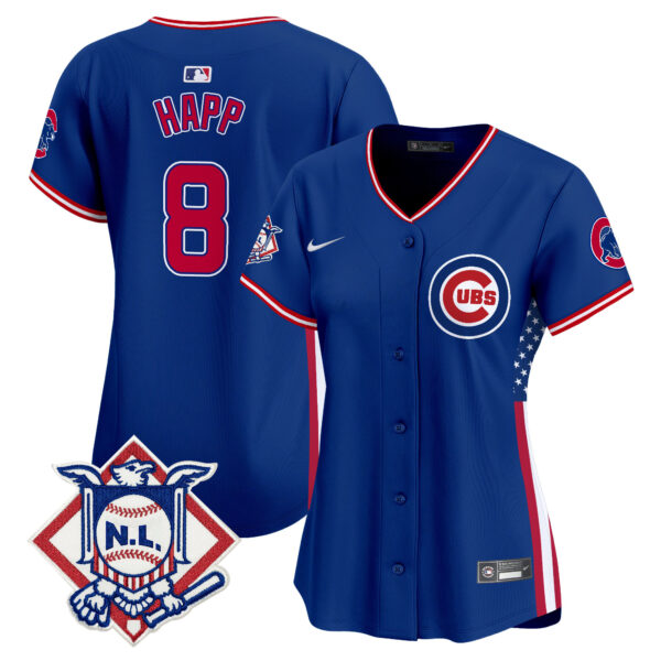 Women's Chicago Cubs 2024 Fourth of July Vapor Premier Limited Jersey V3 - All Stitched - Image 19