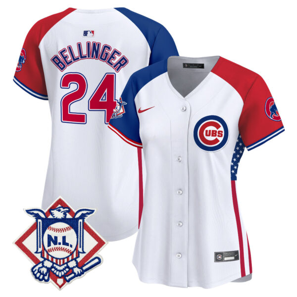 Women's Chicago Cubs 2024 Fourth of July Vapor Premier Limited Jersey V3 - All Stitched - Image 25