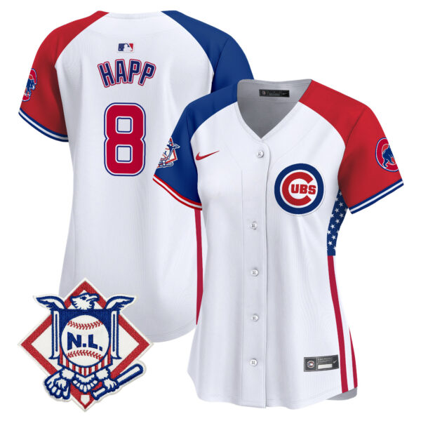 Women's Chicago Cubs 2024 Fourth of July Vapor Premier Limited Jersey V3 - All Stitched - Image 27