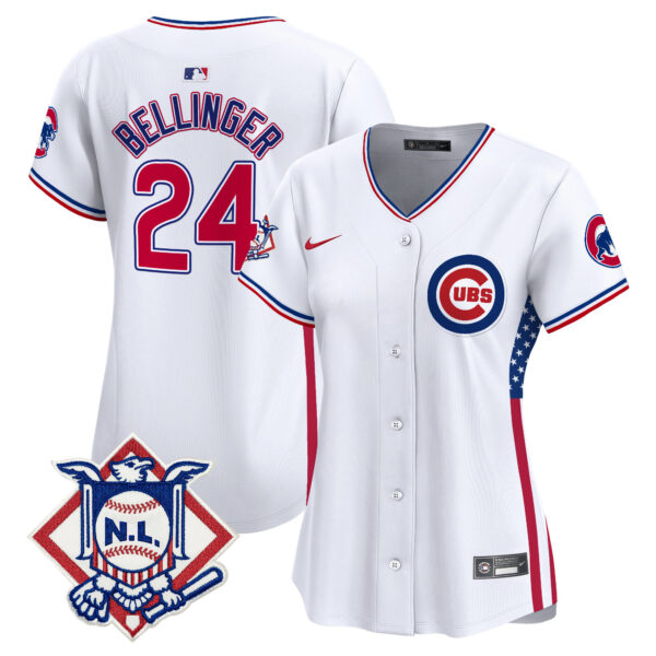 Women's Chicago Cubs 2024 Fourth of July Vapor Premier Limited Jersey V3 - All Stitched