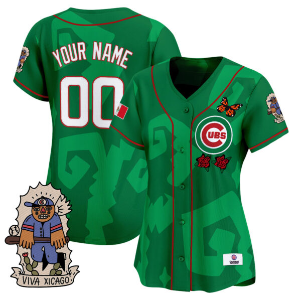 2025 Chicago Cubs Mexican Heritage Vapor Premier Limited Custom Jersey - Stitched - Image 5