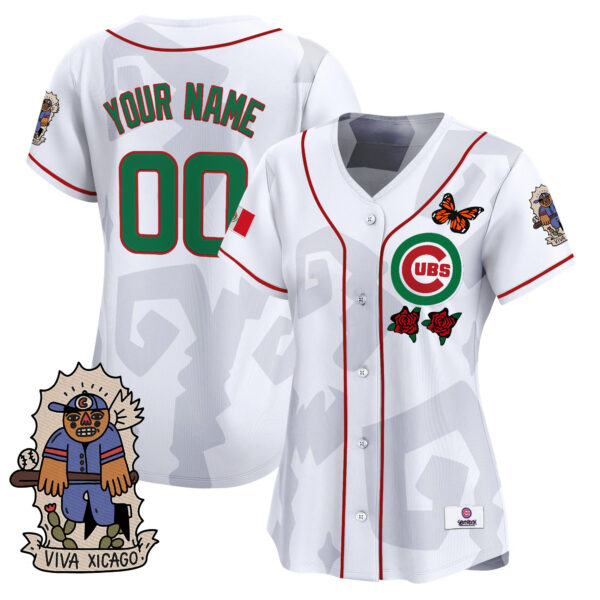 2025 Chicago Cubs Mexican Heritage Vapor Premier Limited Custom Jersey - Stitched - Image 6