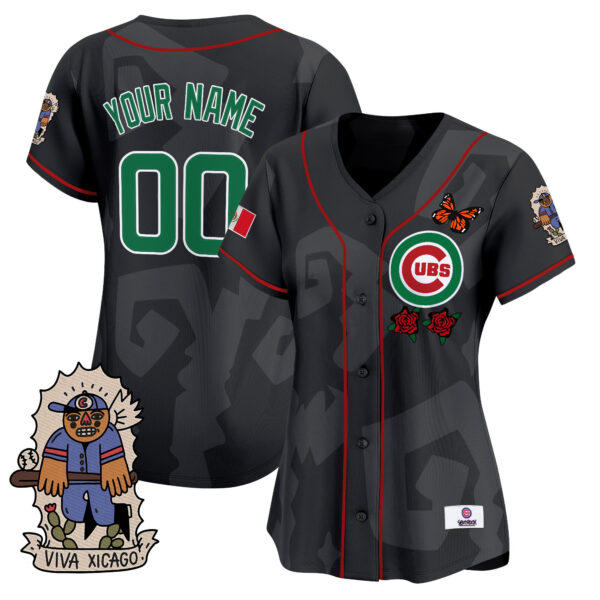 2025 Chicago Cubs Mexican Heritage Vapor Premier Limited Custom Jersey - Stitched - Image 7