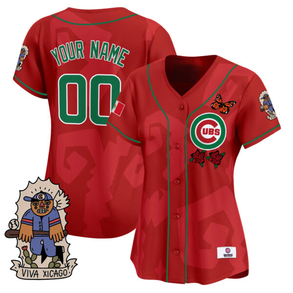 2025 Chicago Cubs Mexican Heritage Vapor Premier Limited Custom Jersey - Stitched - Image 8