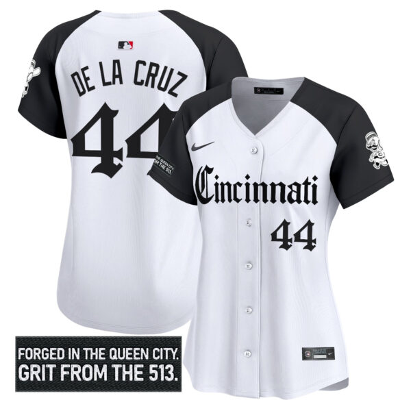 Women's Cincinnati Reds 'Gothic Queen City Edition' Vapor Premier Limited Jersey - All Stitched - Image 18