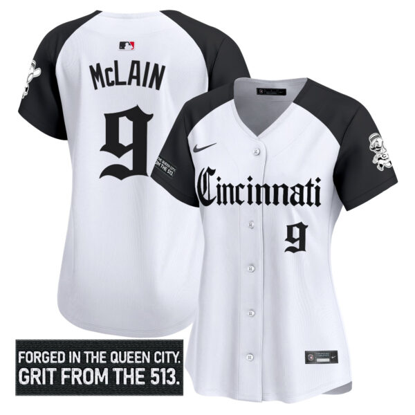 Women's Cincinnati Reds 'Gothic Queen City Edition' Vapor Premier Limited Jersey - All Stitched - Image 23