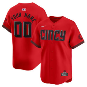Cincinnati Reds City Connect Inverted Custom Jersey - All Stitched