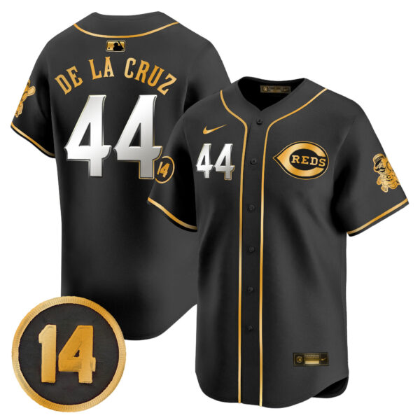Men's Cincinnati Reds Pete Rose Patch Vapor Premier Limited Jersey - All Stitched - Image 26