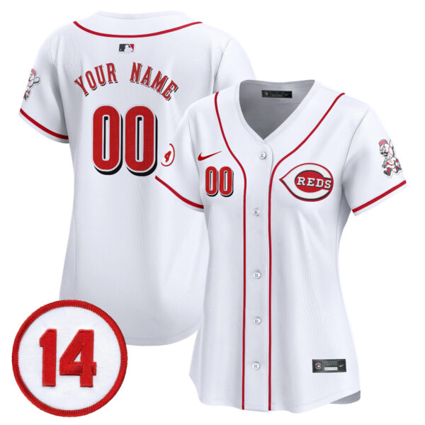 Cincinnati Reds Pete Rose Patch Vapor Premier Limited Custom Jersey - All Stitched - Image 6