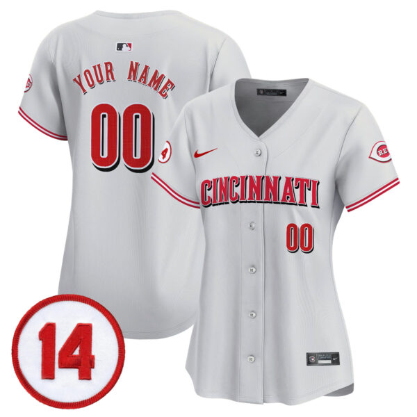 Cincinnati Reds Pete Rose Patch Vapor Premier Limited Custom Jersey - All Stitched - Image 8