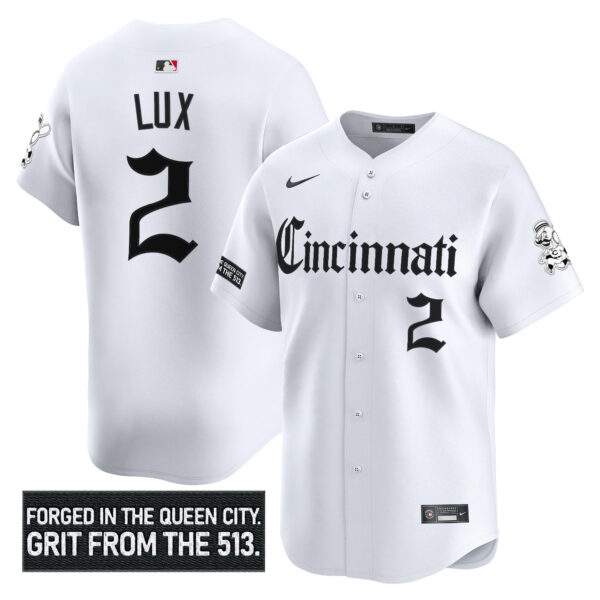 Men's Cincinnati Reds 'Gothic Queen City Edition' Vapor Premier Limited Jersey - All Stitched - Image 12