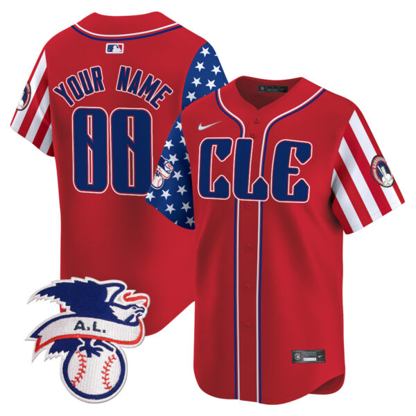 Cleveland Guardians 2024 Fourth of July Vapor Premier Limited Custom Jersey - All Stitched - Image 2