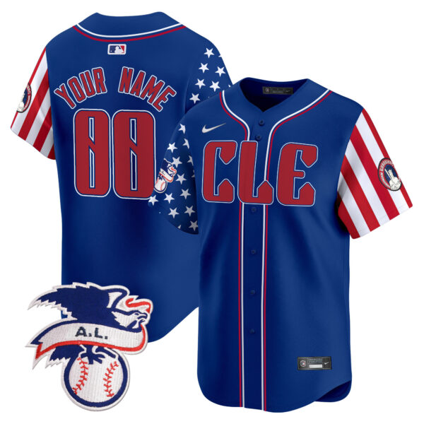 Cleveland Guardians 2024 Fourth of July Vapor Premier Limited Custom Jersey - All Stitched - Image 3