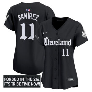 Women's Cleveland Indians 'Gothic Iron Edition' Vapor Premier Limited Jersey - All Stitched
