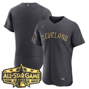 Cleveland Guardians Charcoal 2022 All-star Jersey - All Stitched