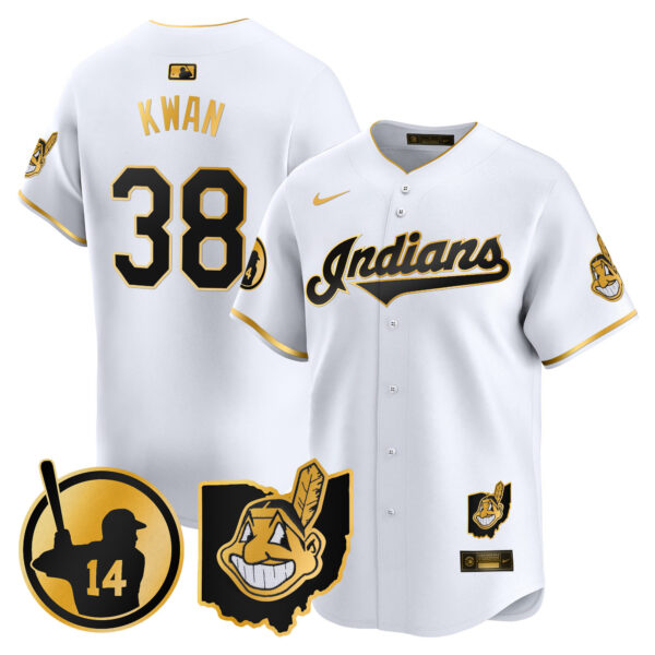 Men's Cleveland Indians Larry Doby Patch Vapor Premier Limited Jersey - All Stitched - Image 12