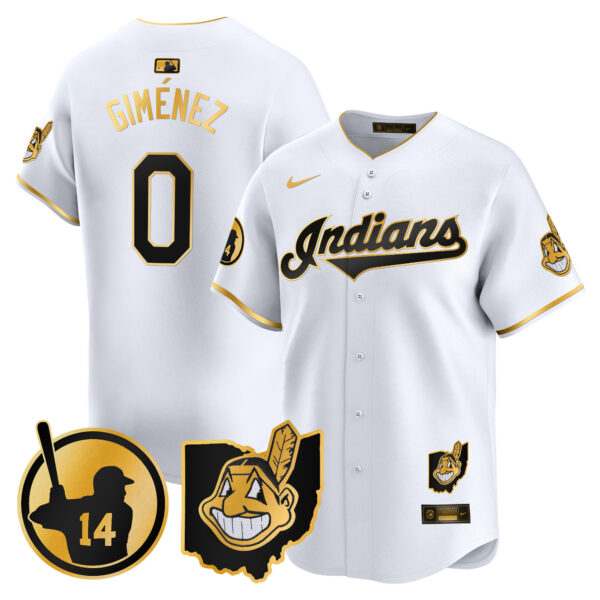 Men's Cleveland Indians Larry Doby Patch Vapor Premier Limited Jersey - All Stitched - Image 13