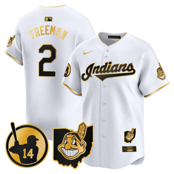Men's Cleveland Indians Larry Doby Patch Vapor Premier Limited Jersey - All Stitched - Image 15