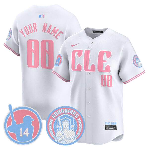 Cleveland Guardians Bubblegum Pink Vapor Premier Limited Custom Jersey - All Stitched - Image 5