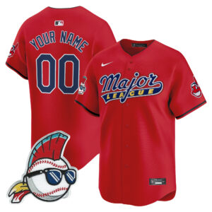 Cleveland Indians Major League Vapor Premier Limited Custom Jersey - All Stitched