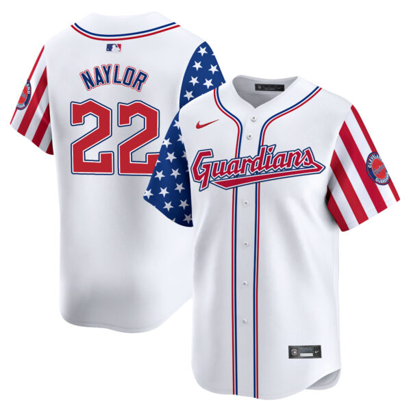 Cleveland Guardians 2024 Independence Day Vapor Premier Limited Jersey - All Stitched - Image 3