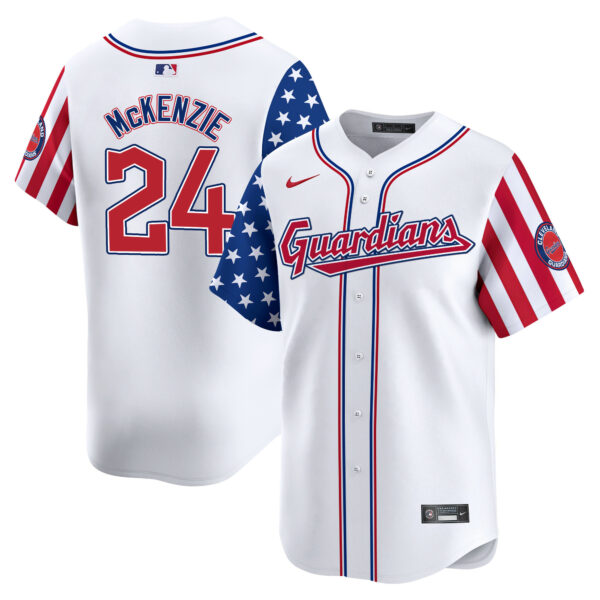 Cleveland Guardians 2024 Independence Day Vapor Premier Limited Jersey - All Stitched - Image 5