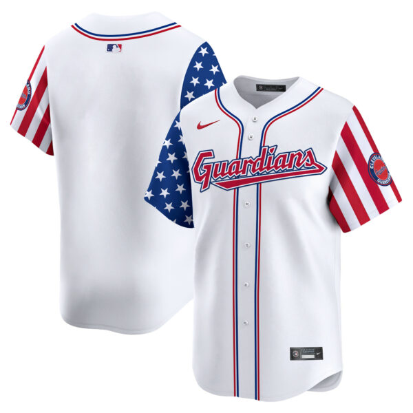 Cleveland Guardians 2024 Independence Day Vapor Premier Limited Jersey - All Stitched - Image 7