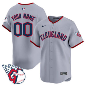 Cleveland Guardians 2025 Gray Road Custom Jersey - All Stitched
