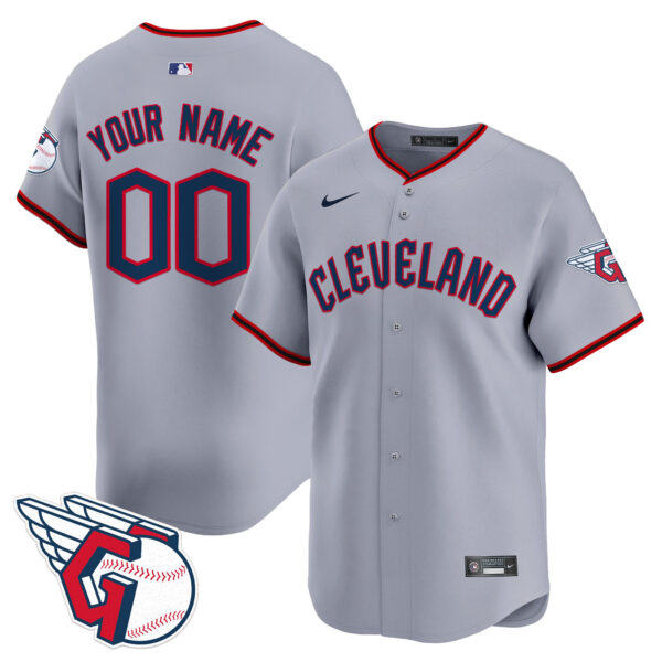 Cleveland Guardians 2025 Gray Road Custom Jersey - All Stitched