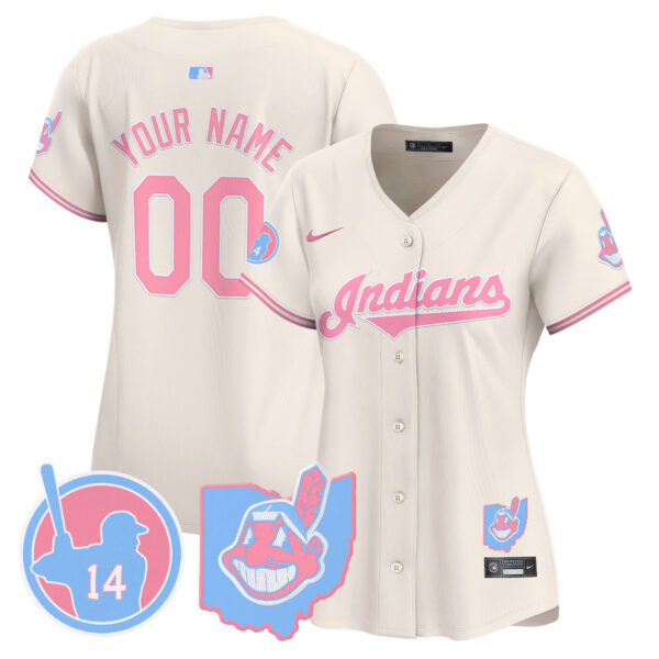 Cleveland Indians Larry Doby Bubblegum Pink Vapor Premier Limited Custom Jersey - All Stitched - Image 8