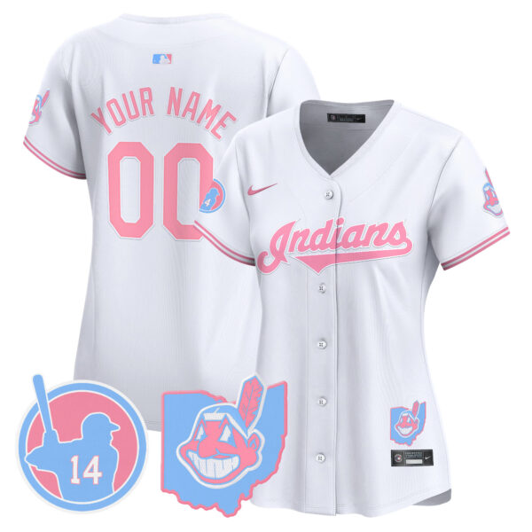 Cleveland Indians Larry Doby Bubblegum Pink Vapor Premier Limited Custom Jersey - All Stitched - Image 10