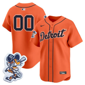 Detroit Tigers Orange Custom Jersey - All Stitched