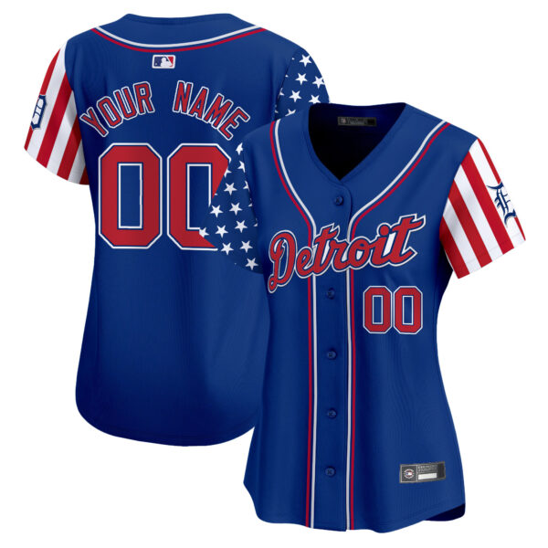 Detroit Tigers 2025 Independence Day Vapor Premier Limited Custom Jersey - All Stitched - Image 7