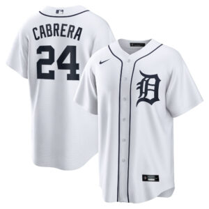 Miguel Cabrera Detroit Tigers White Jersey - All Stitched
