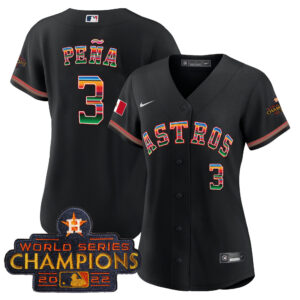 Women's Astros Mexico Baseball Limited Jersey - All Stitched