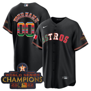 Astros Mexico Cool Base Limited Custom Jersey V3 - All Stitched
