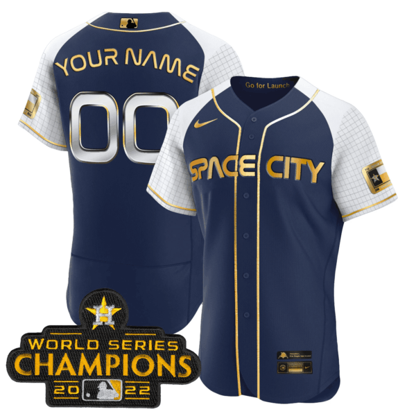 Astros 2023 Space City Champions Alternate Flex Custom Jersey – All Stitched - Image 2