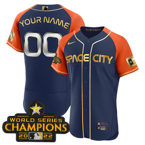 Astros 2023 Space City Champions Alternate Flex Custom Jersey – All Stitched - Image 3