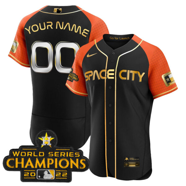 Astros 2023 Space City Champions Alternate Flex Custom Jersey – All Stitched - Image 5