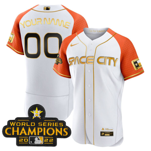 Astros 2023 Space City Champions Alternate Flex Custom Jersey – All Stitched - Image 7