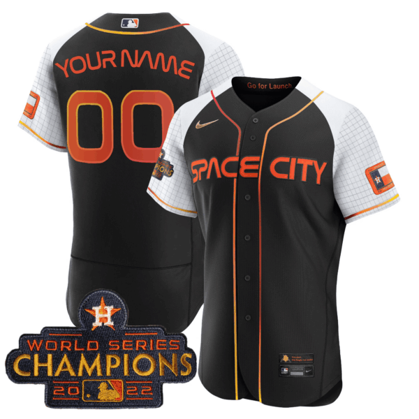 Astros 2023 Space City Champions Alternate Flex Custom Jersey – All Stitched - Image 8