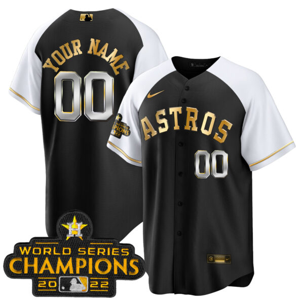 Astros 2023 Gold Alternate Custom Jersey – All Stitched - Image 5