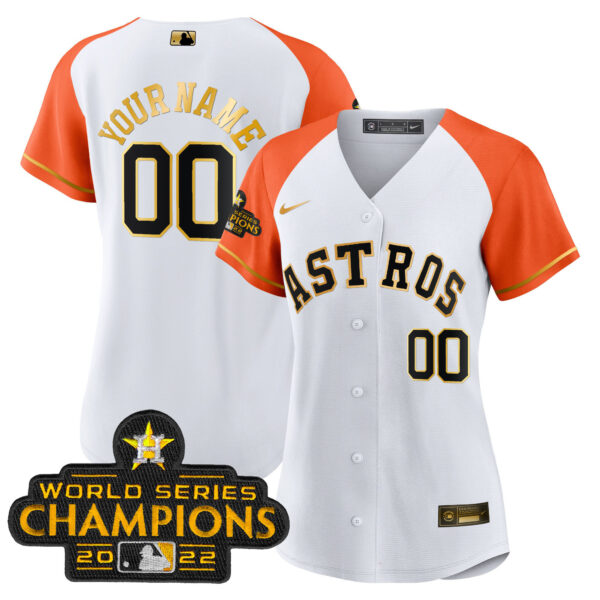 Astros 2023 Gold Alternate Custom Jersey – All Stitched - Image 9