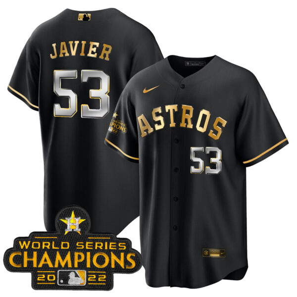 Youth's Astros 2023 Gold Cool Base Collection Jersey – All Stitched - Image 15