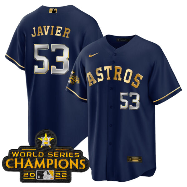 Youth's Astros 2023 Gold Cool Base Collection Jersey – All Stitched - Image 31