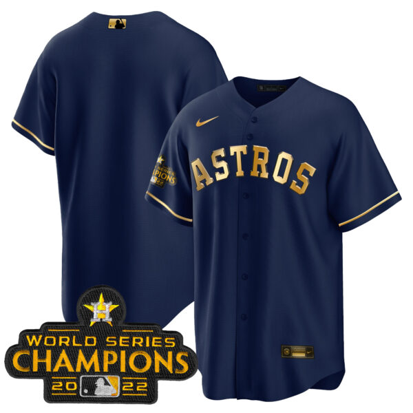 Youth's Astros 2023 Gold Cool Base Collection Jersey – All Stitched - Image 32