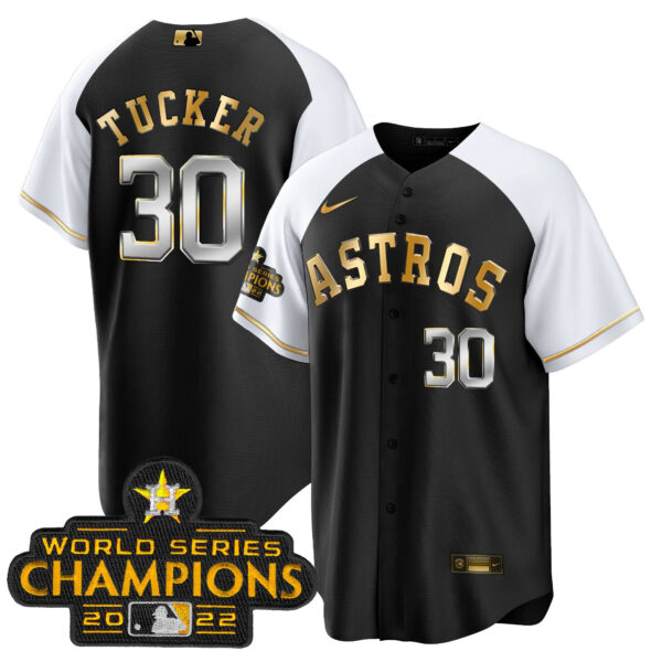 Youth's Astros 2023 Gold Cool Base Collection Jersey – All Stitched - Image 38