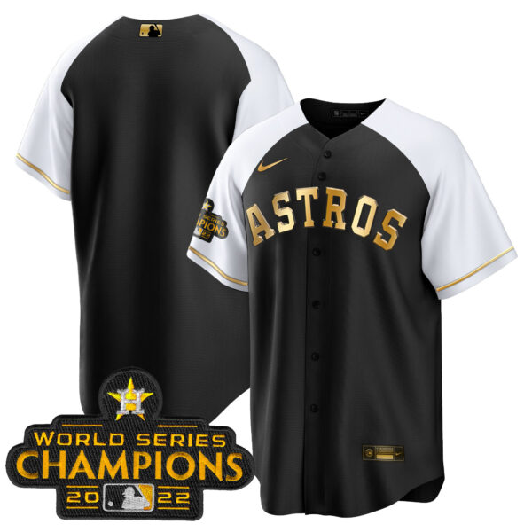 Youth's Astros 2023 Gold Cool Base Collection Jersey – All Stitched - Image 40