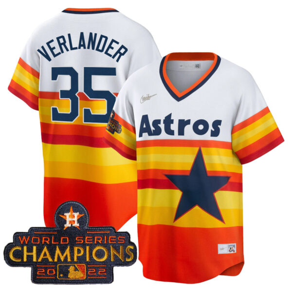 Youth's Astros 2023 Gold Cool Base Collection Jersey – All Stitched - Image 45
